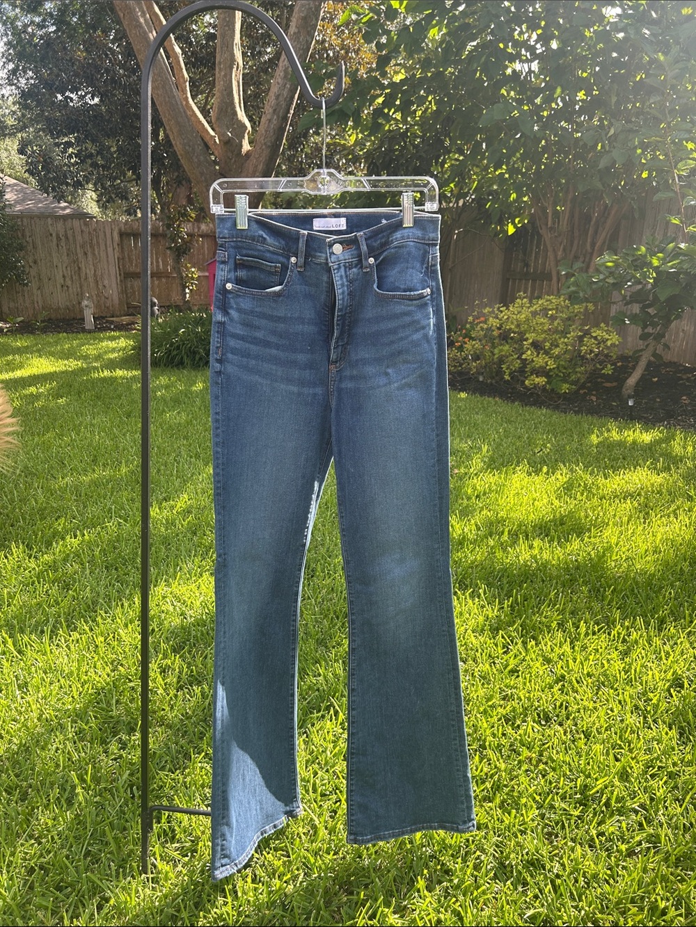 LOFT Dark Blue Flare Jeans